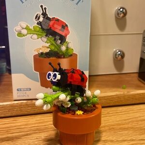 Ladybug Building Block Set - Red and Black